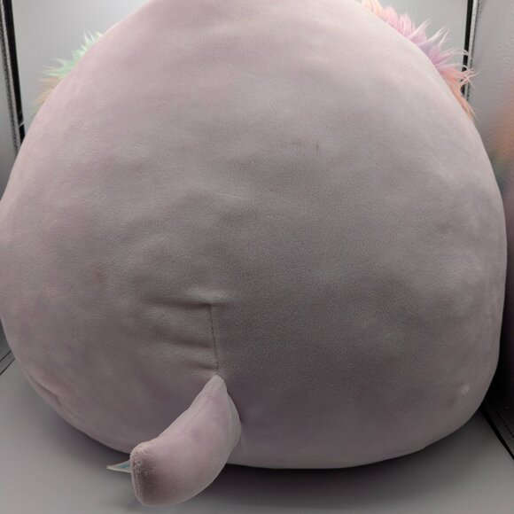 Squishmallows Barb the Dog 16" Plush Light Purple Dog with Floppy Rainbow Ears - Picture 6 of 14
